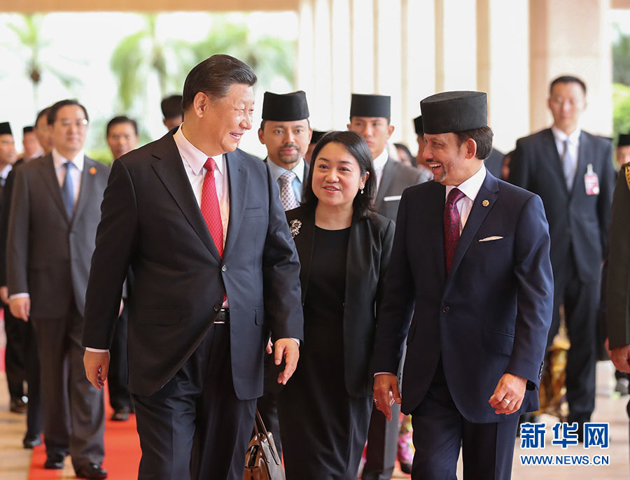 China e Brunei emitem declara??o conjunta, prometendo avan?ar coopera??o