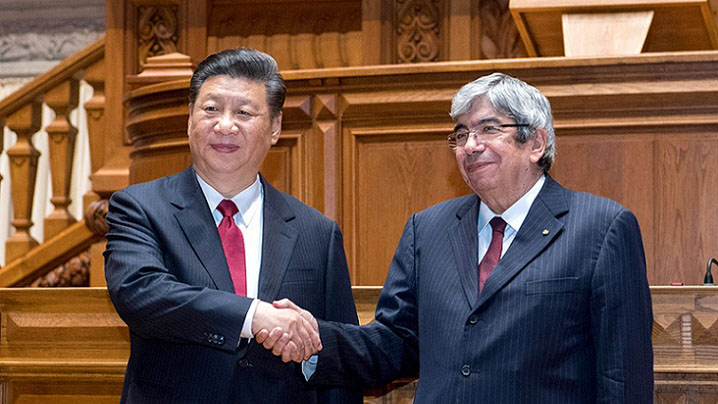 Xi reúne-se com presidente do Parlamento português, prometendo coopera??o legislativa