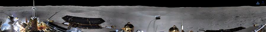 Sonda chinesa Chang'e-4 tira fotos panoramicas do lado escuro da Lua