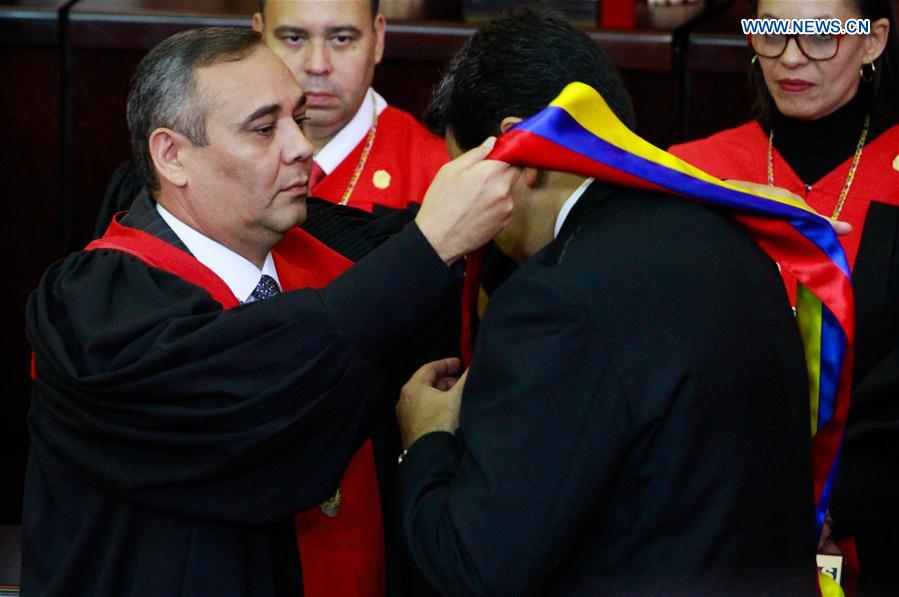Maduro presta juramento para novo mandato presidencial