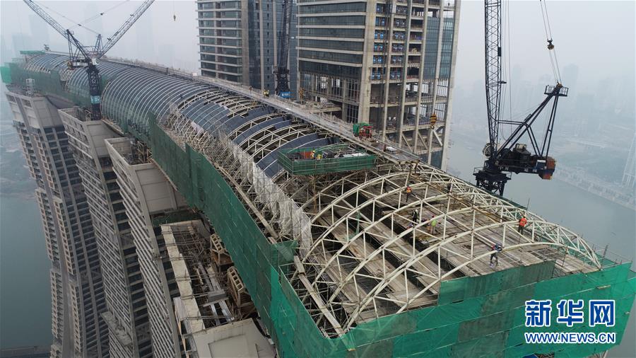 Chongqing: Obra de corredor aéreo entra em nova fase