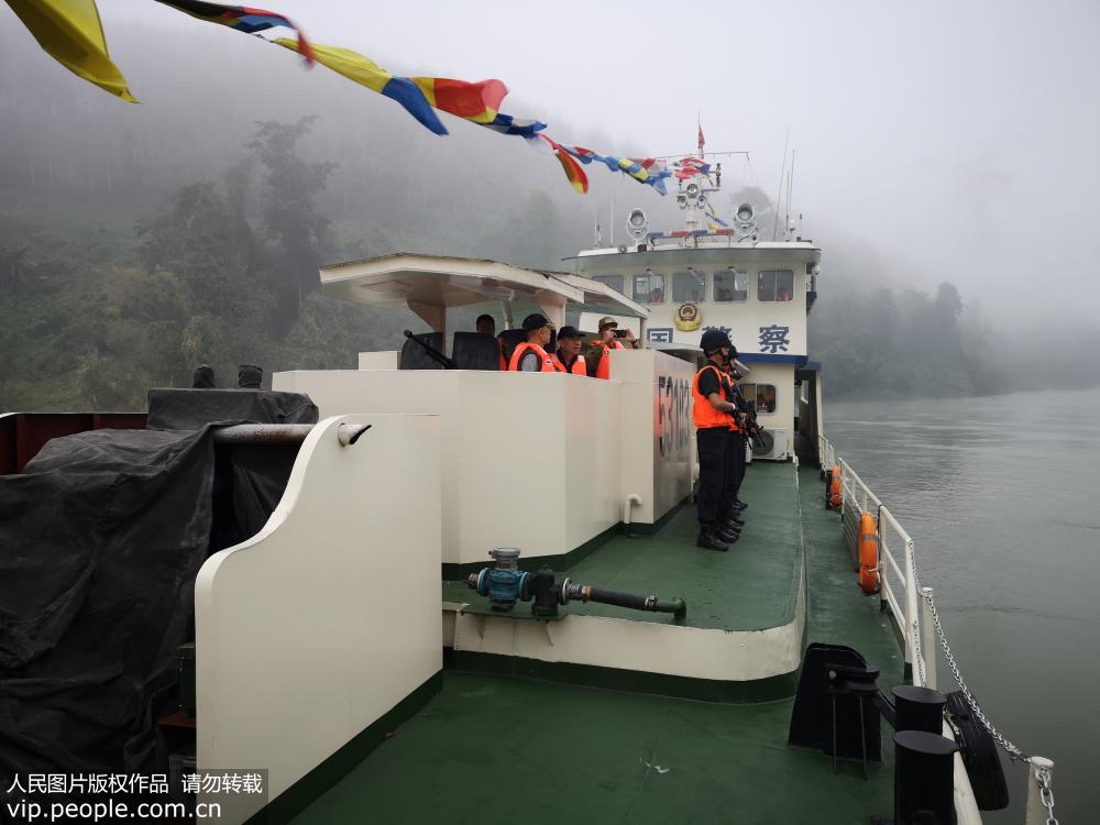 79a Patrulha conjunta do Rio Mekong realizada pela China, Laos, Myanmar e Tailandia