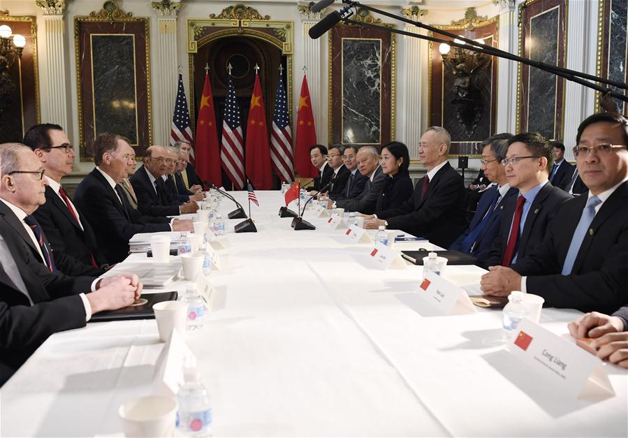 China e EUA come?am 7a rodada de conversa??es comerciais de alto nível em Washington