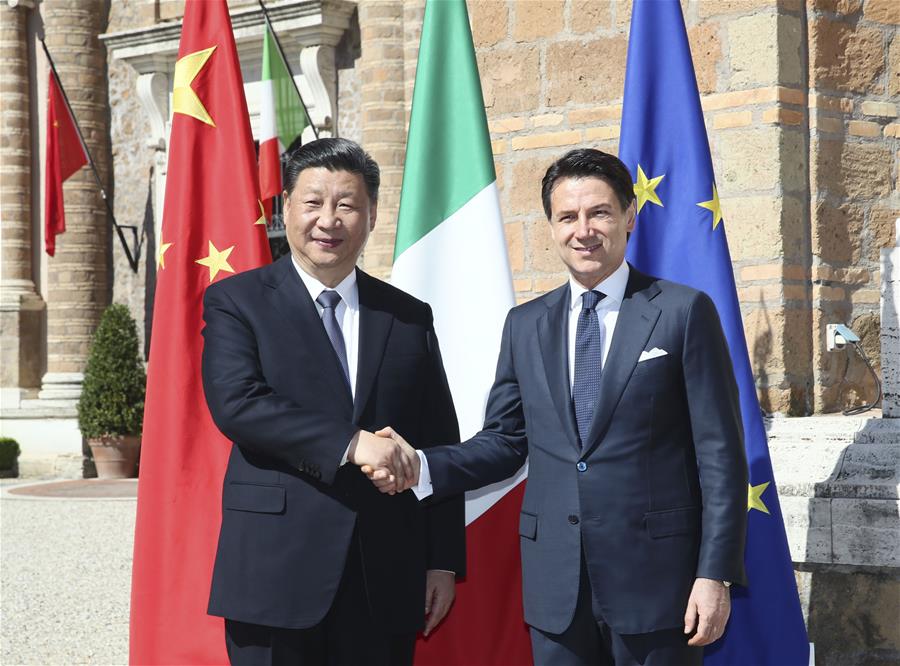 Xi e Conte realizam conversa??es sobre eleva??o de rela??es China-Itália para nova época