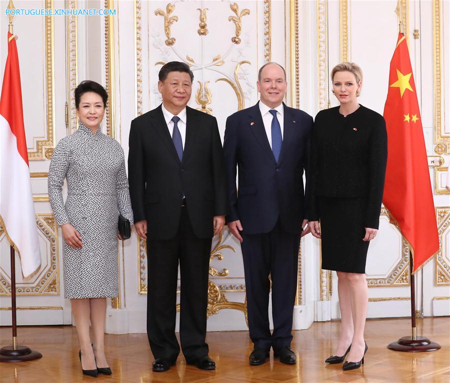 Xi realiza conversa??es com príncipe Albert II sobre fortalecimento dos la?os China-M?naco