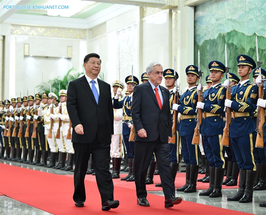 Presidentes da China e do Chile realizam conversa??es