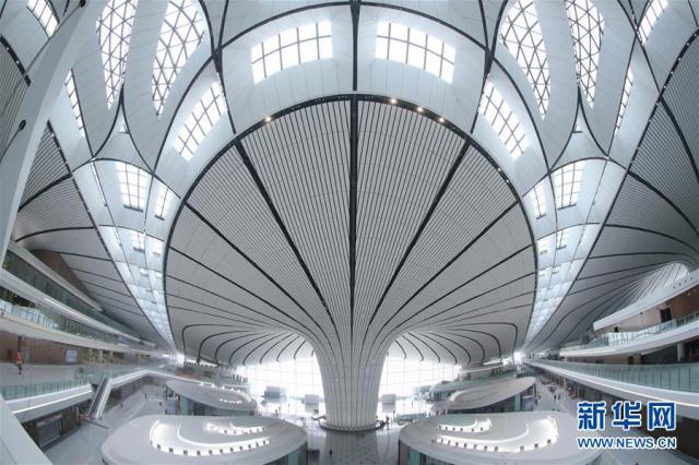 Galeria：Constru??o do terminal do novo aeroporto internacional de Beijing entra na fase final