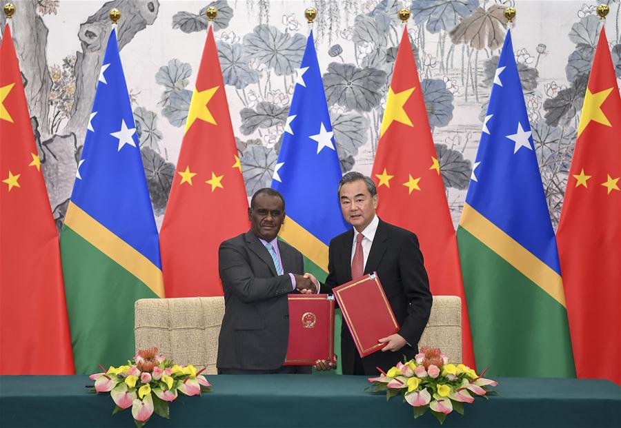 China e Ilhas Salom?o estabelecem la?os diplomáticos