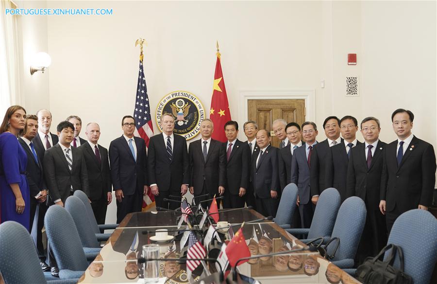 China e EUA iniciam nova rodada de negocia??es comerciais em Washington