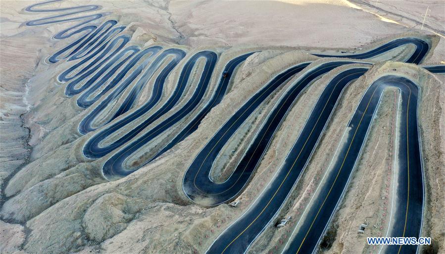 Xinjiang: vista aérea da 