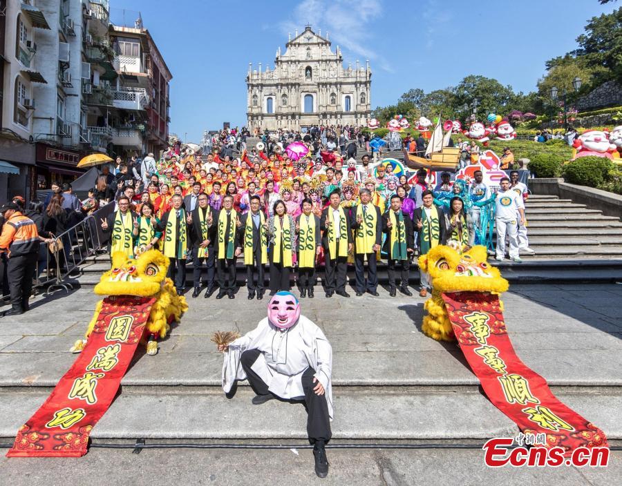 Macau realiza cerimónia de bên??o para pedir sucesso do Desfile Celebra??o da Transferência da Administra??o