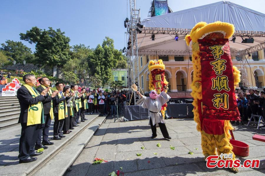 Macau realiza cerimónia de bên??o para pedir sucesso do Desfile Celebra??o da Transferência da Administra??o