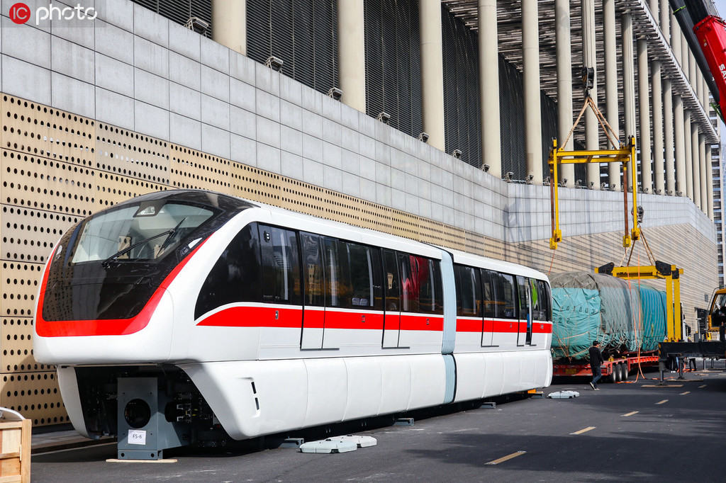 Galeria: quatro trens maglev s?o exibidos em Hangzhou 