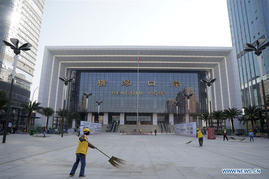 Constru??o do Porto de Hengqin avan?a na província de Guangdong