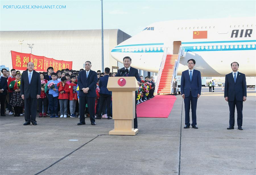 Presidente chinês está orgulhoso das realiza??es e progresso de Macau