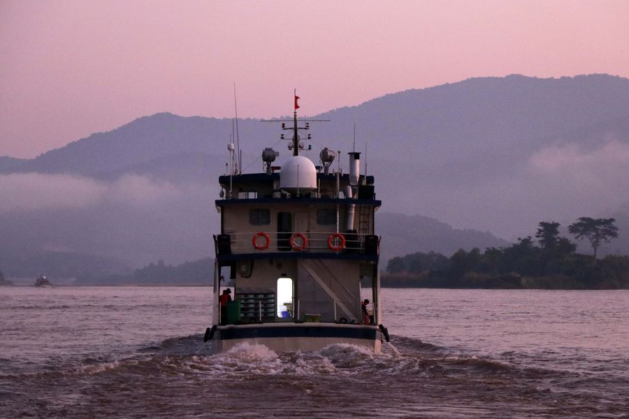 Come?a 89a patrulha conjunta no Rio Mekong