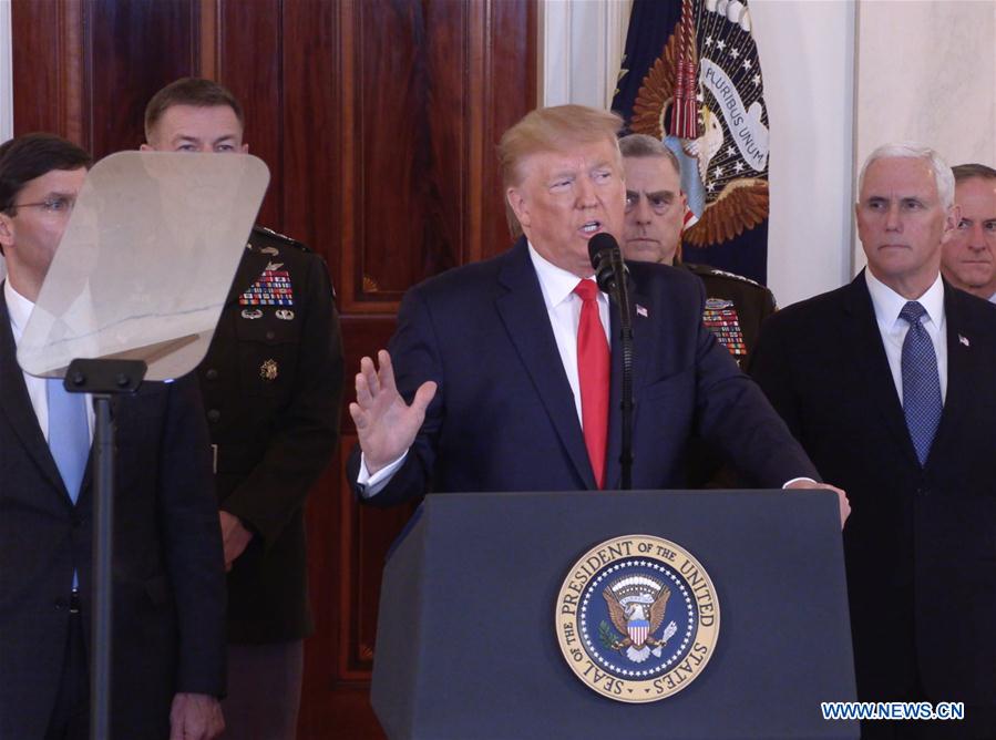 Trump afirma que n?o houve vítimas americanas em ataques iranianos, sinalizando uma descalcifica??o
