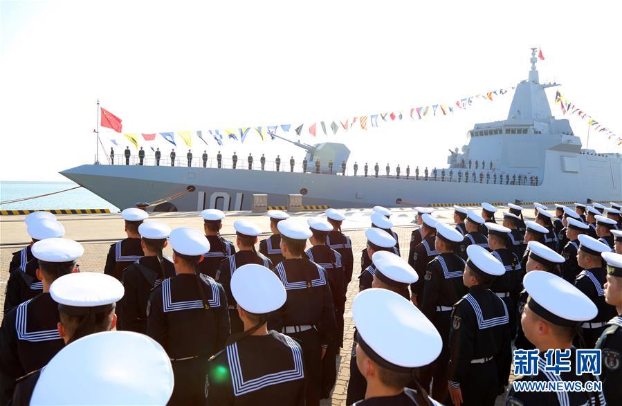 Primeiro contratorpedeiro do Tipo 055 entra ao servi?o da marinha chinesa