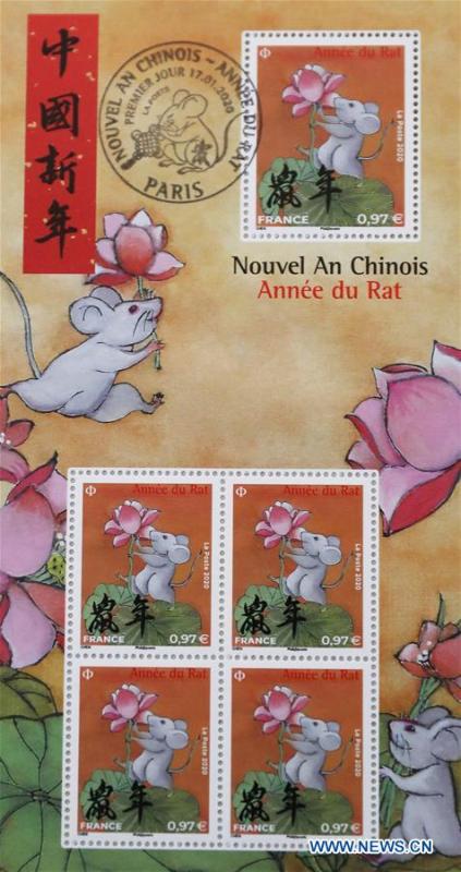 Fran?a marca Ano Lunar Chinês com selos de rato