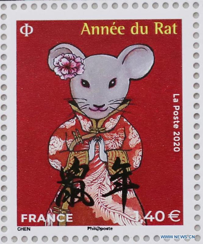 Fran?a marca Ano Lunar Chinês com selos de rato