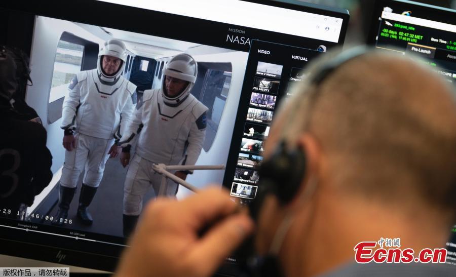 Astronautas da NASA ensaiam para lan?amento do SpaceX Demo-2