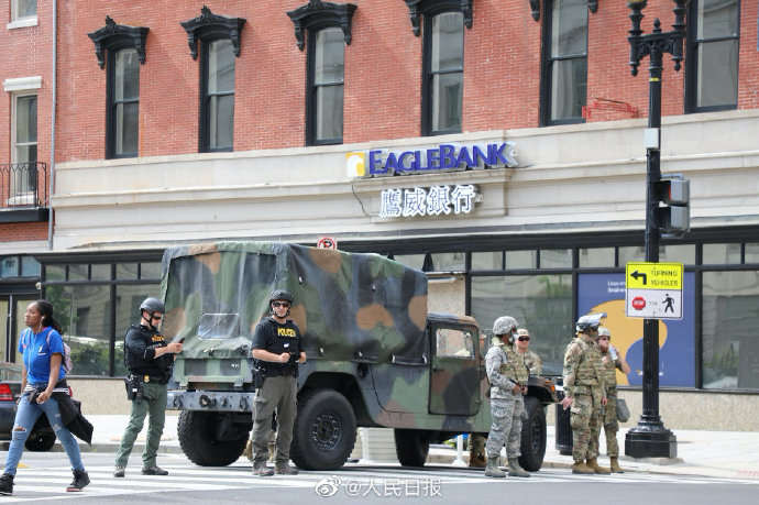 EUA: imedia??es da Casa Branca com policiamento militar, 8 cidades americanas com recolher obrigatório