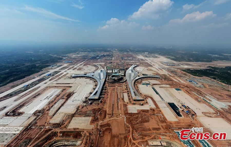 Aeroporto Internacional de Chengdu Tianfu está em constru??o



