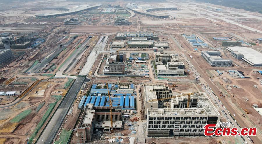 Aeroporto Internacional de Chengdu Tianfu está em constru??o


