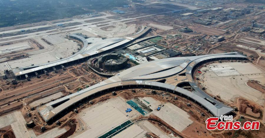 Aeroporto Internacional de Chengdu Tianfu está em constru??o


