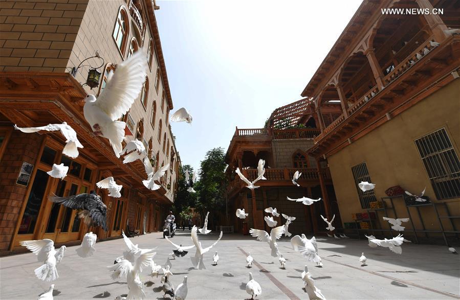 Xinjiang: requalifica??o de distrito antigo cria nova atra??o turística
