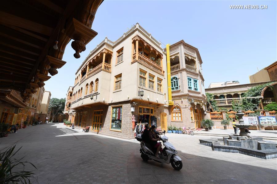 Xinjiang: requalifica??o de distrito antigo cria nova atra??o turística