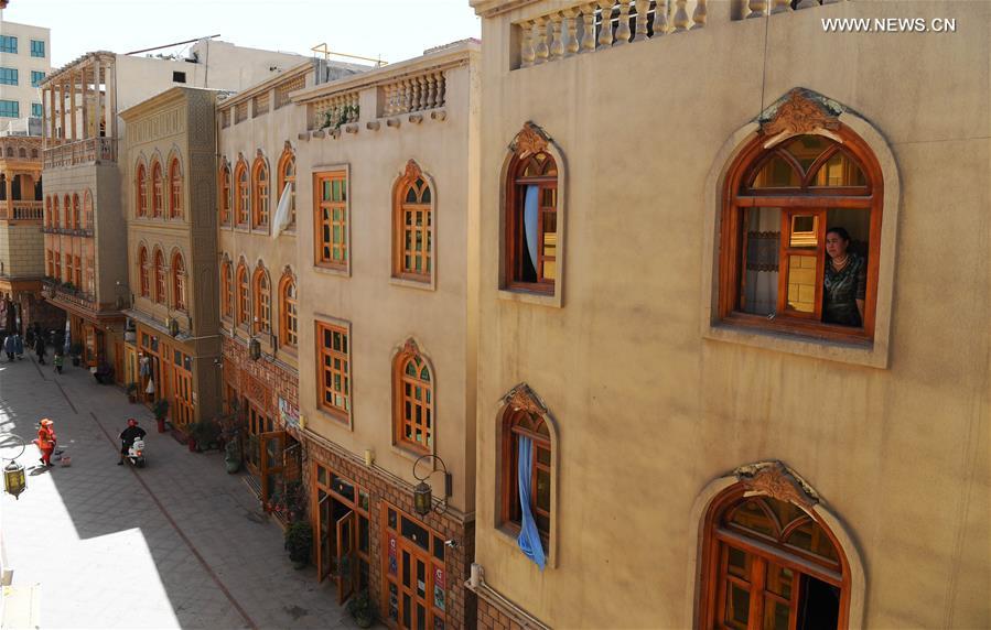 Xinjiang: requalifica??o de distrito antigo cria nova atra??o turística