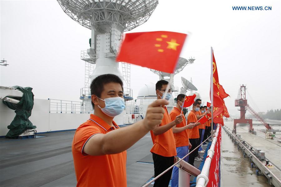 Navio de rastreamento chinês Yuanwang-6 zarpa para miss?o de monitoramento