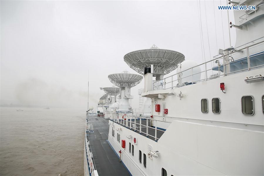 Navio de rastreamento chinês Yuanwang-6 zarpa para miss?o de monitoramento