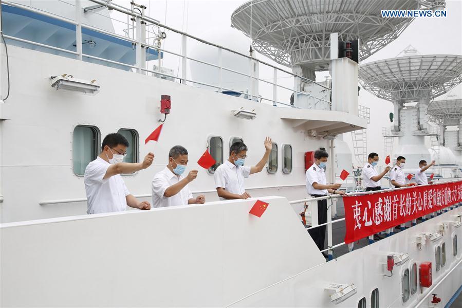 Navio de rastreamento chinês Yuanwang-6 zarpa para miss?o de monitoramento