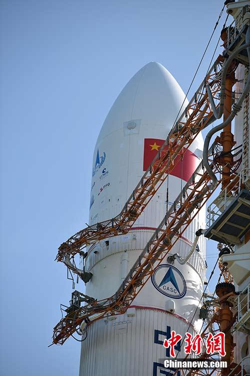 Foguete chega à plataforma de lan?amento para transportar sonda chinesa de Marte Tianwen-1 