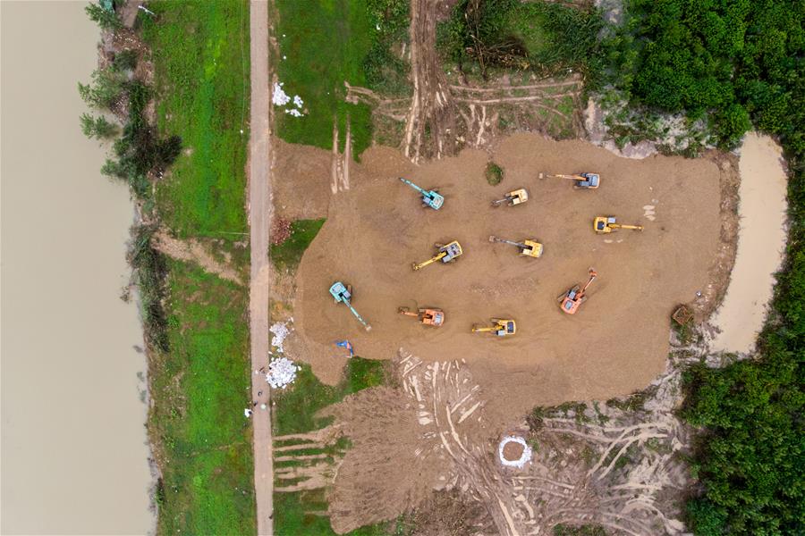 Galeria: concluídas obras de reparo no dique no distrito de Lixian, província de Hunan