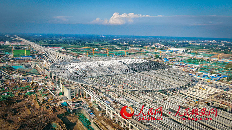 Galeria: Fotos aéreas da esta??o ferroviária interurbana de Xiongan