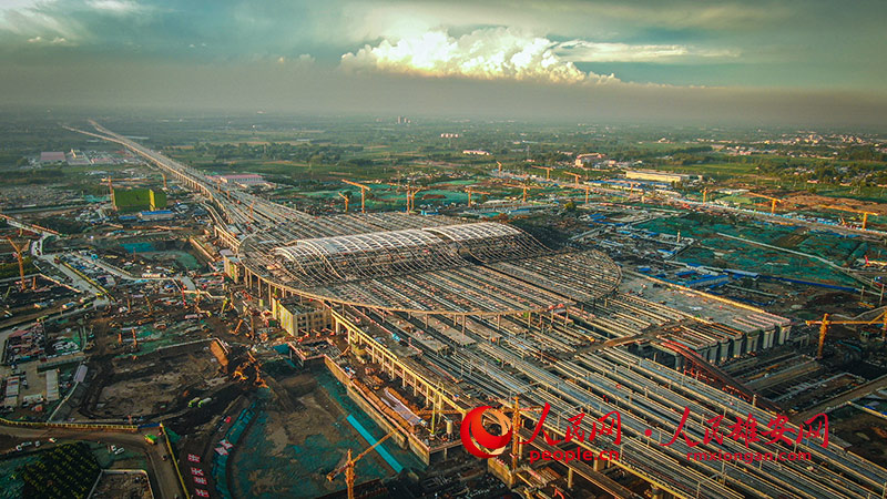 Galeria: Fotos aéreas da esta??o ferroviária interurbana de Xiongan