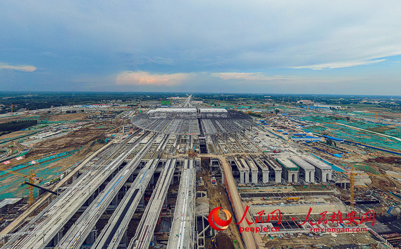 Galeria: Fotos aéreas da esta??o ferroviária interurbana de Xiongan