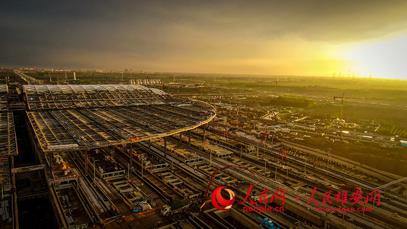 Galeria: Fotos aéreas da esta??o ferroviária interurbana de Xiongan