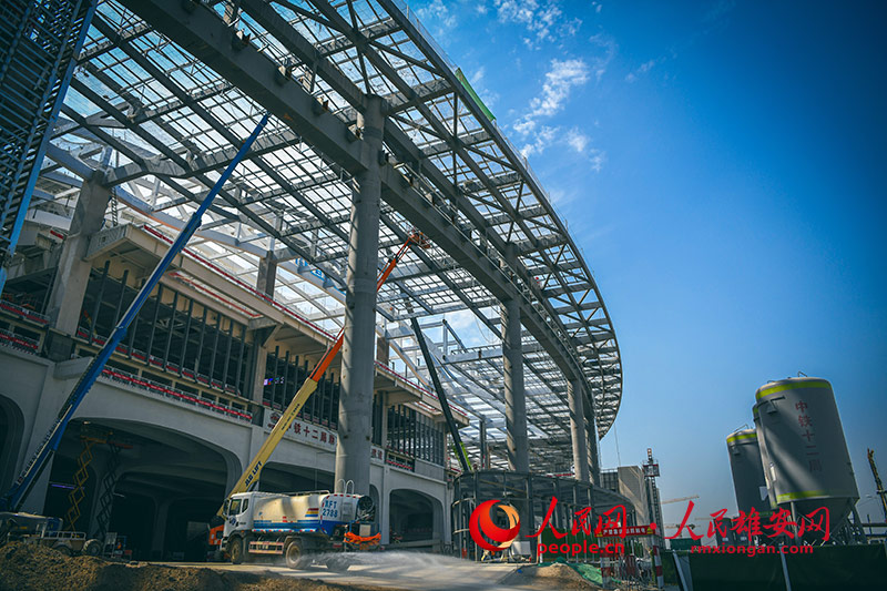 Galeria: Fotos aéreas da esta??o ferroviária interurbana de Xiongan
