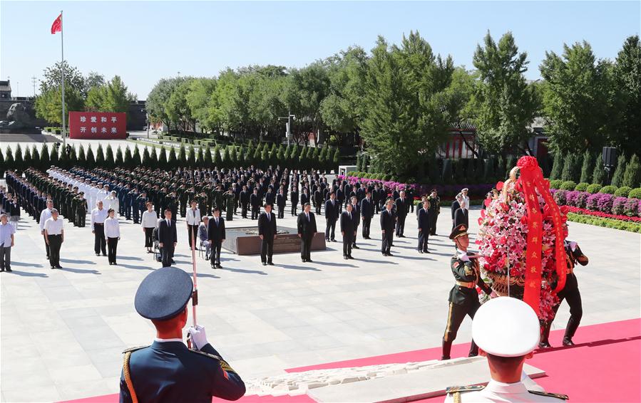Xi participa da comemora??o do 75o aniversário da vitória na Guerra contra a Agress?o Japonesa e Segunda Guerra Mundial