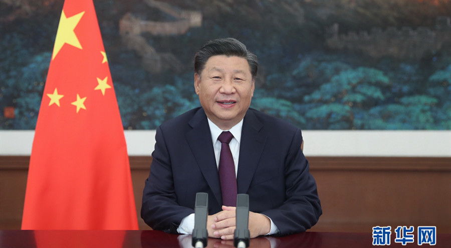 Xi faz três propostas na feira internacional de comércio de servi?os 