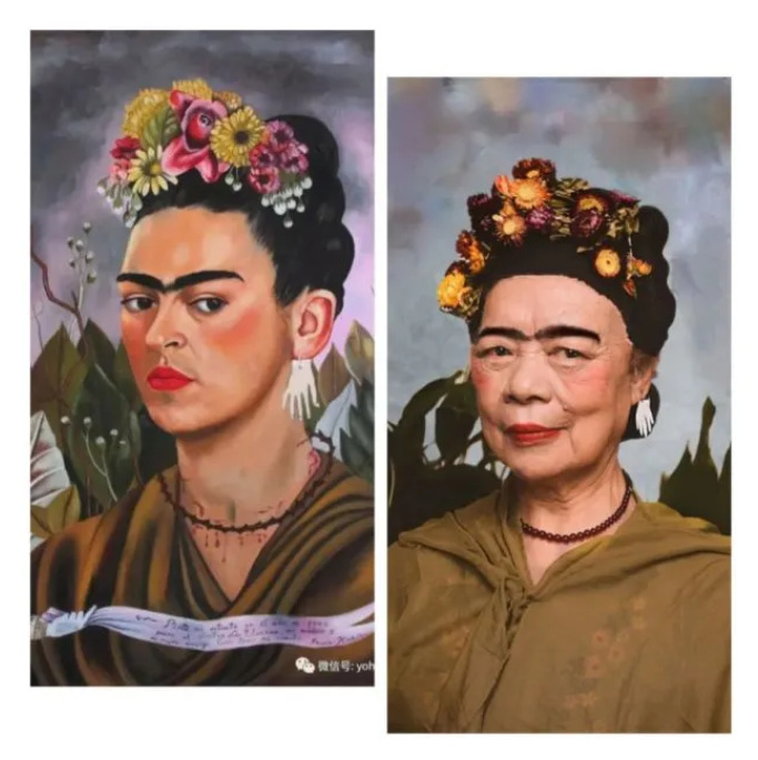 Cosplayers idosos d?o vida a pinturas famosas mundiais