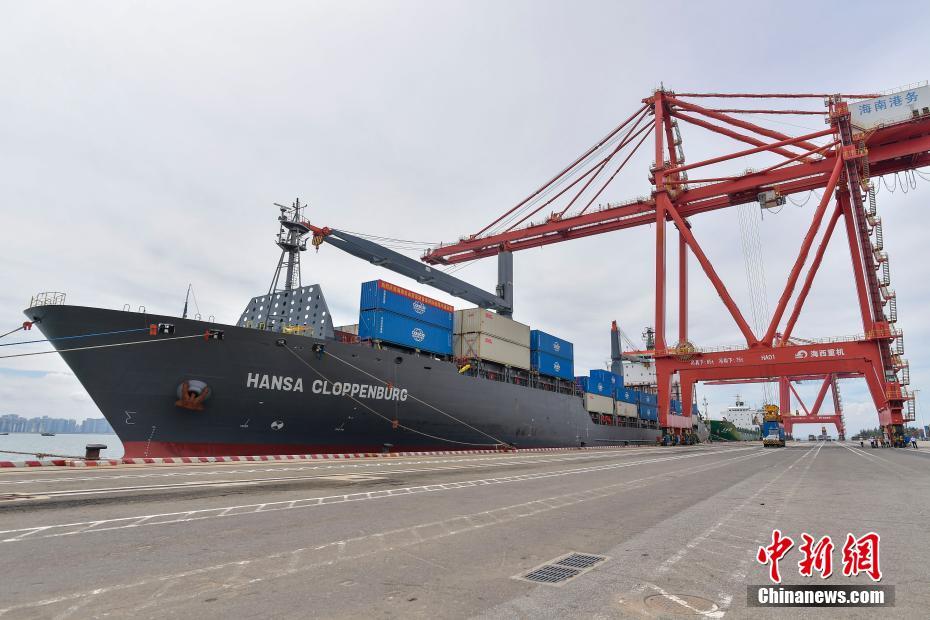 Porto de livre comércio de Hainan lan?a primeira linha marítima intercontinental

