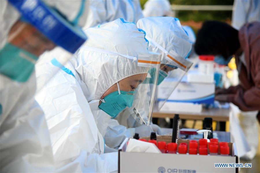 Qingdao coletou mais de 5,6 milh?es de amostras de ácido nucleico