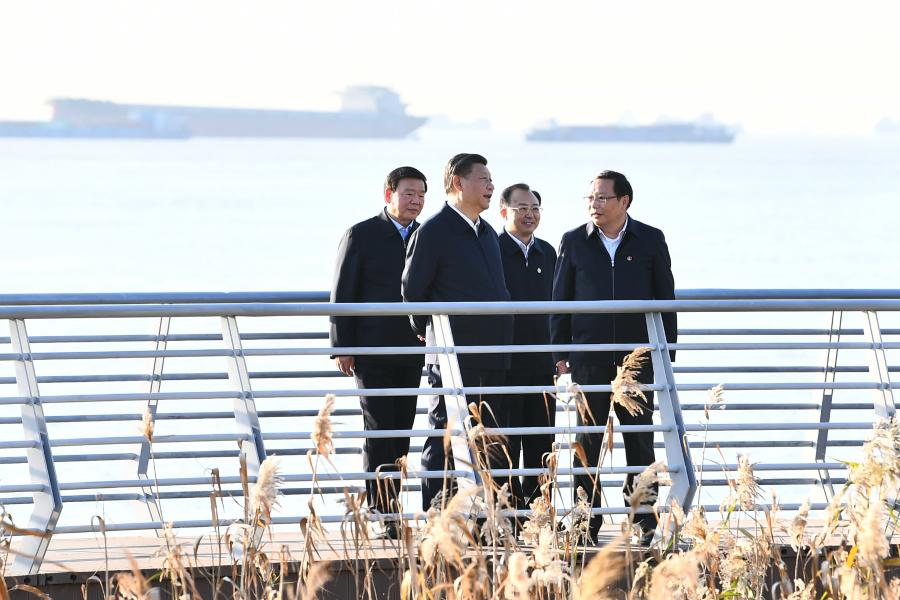Xi inspeciona Província de Jiangsu, no leste da China