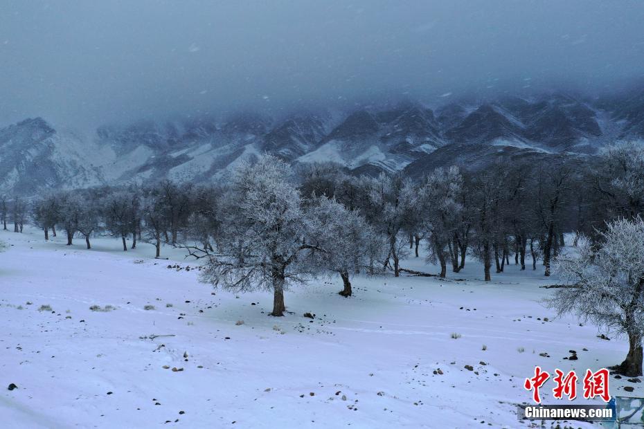 Galeria: paisagem invernal no Rio Eltuokosail em Xinjiang
