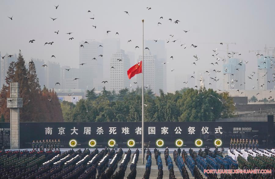 China realiza cerim?nia de Estado em memória às vítimas do Massacre de Nanjing